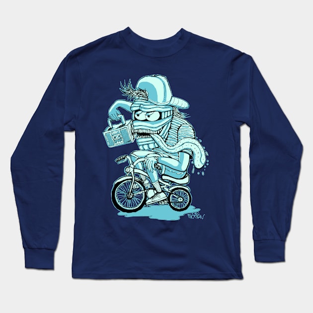 BIKER MUMMY Long Sleeve T-Shirt by miskel